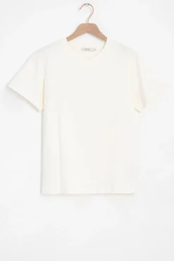 Wit basic katoenen t-shirt