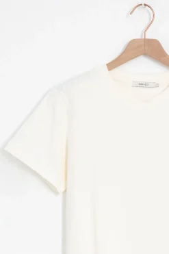 Wit basic katoenen t-shirt