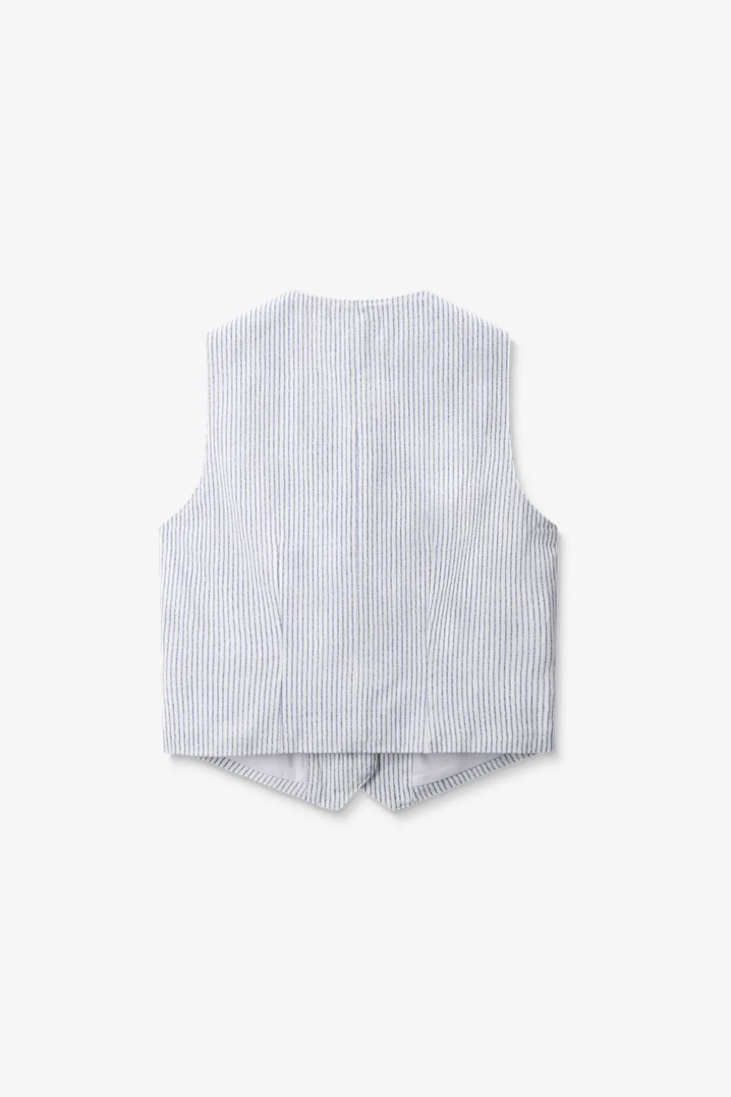 Wit gestreept gilet