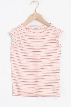 Wit gestreept T-shirt