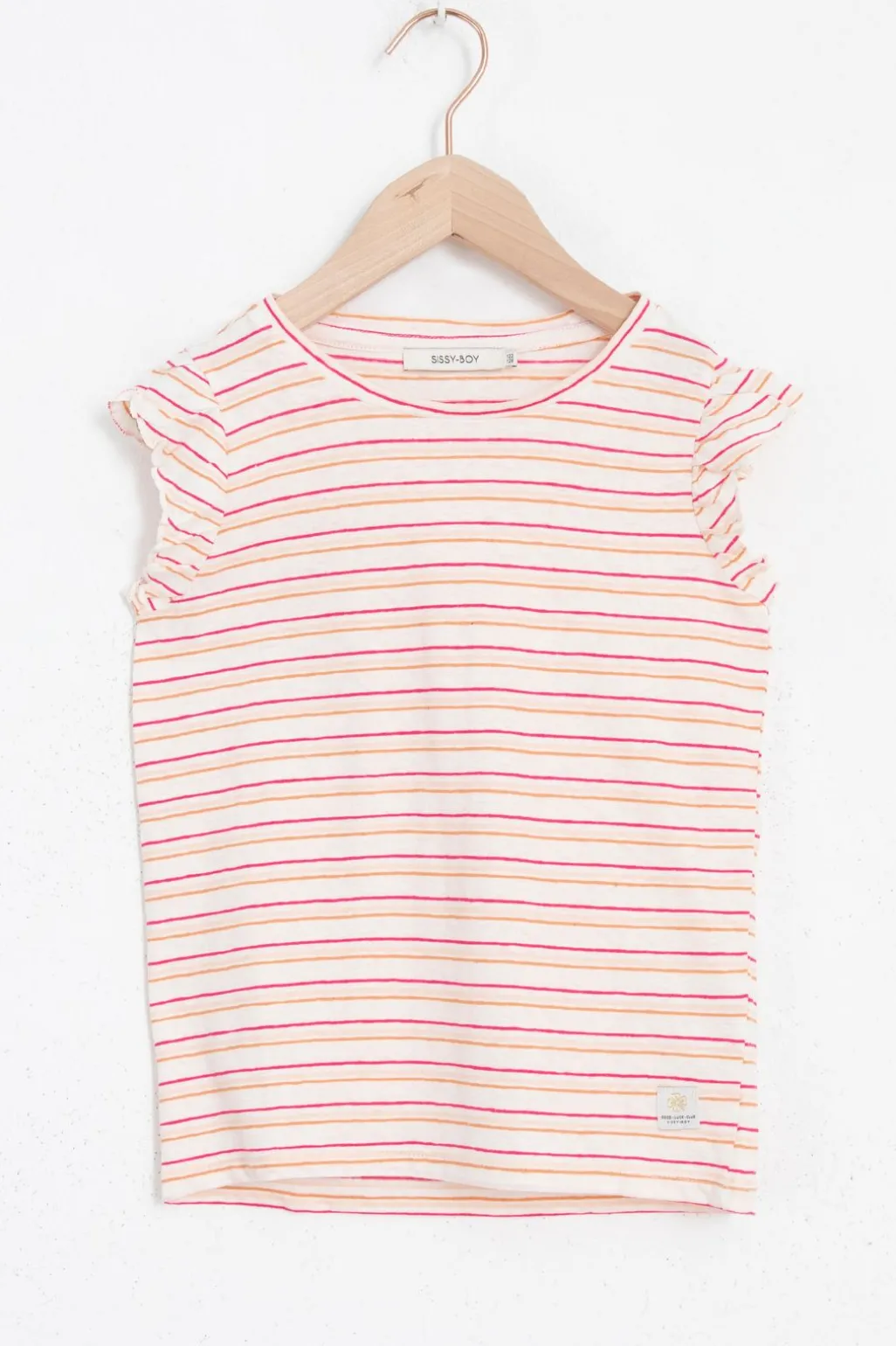 Wit gestreept T-shirt
