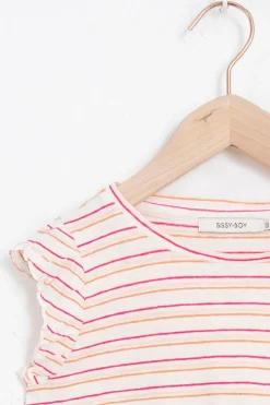 Wit gestreept T-shirt