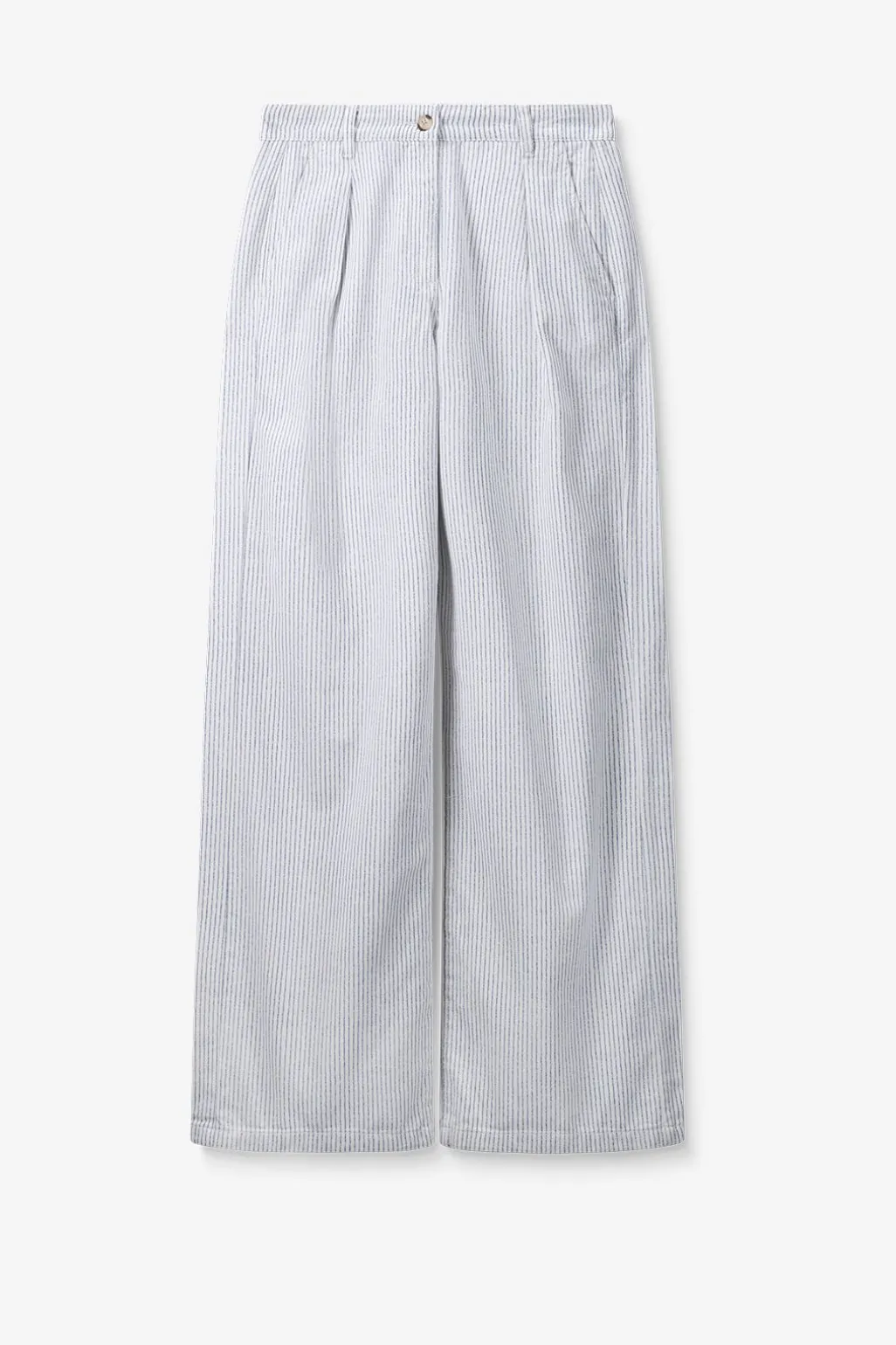 Wit gestreepte broek