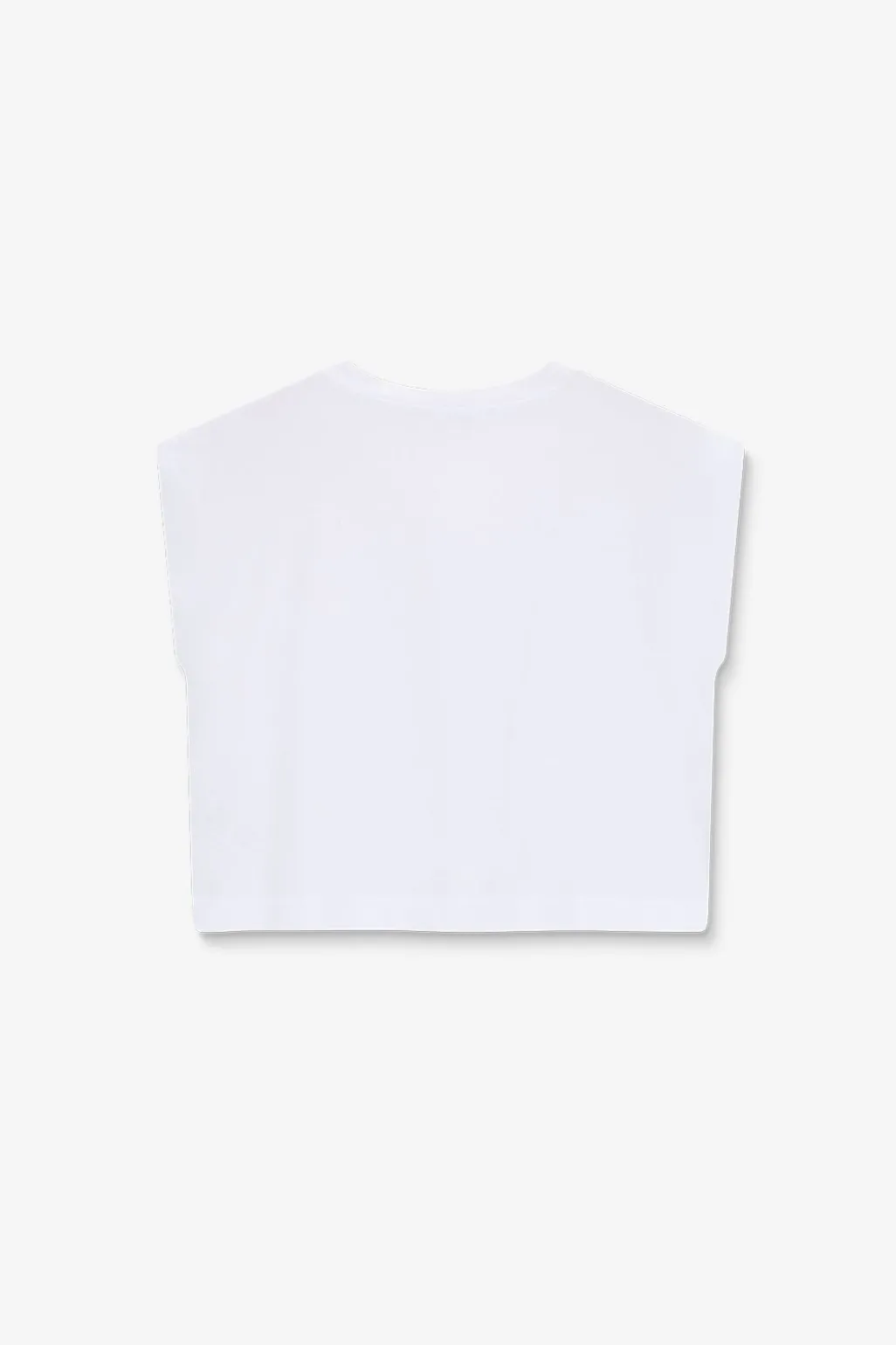 Wit mouwloos T-shirt