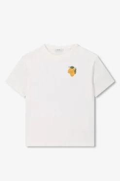 Wit oversized T-shirt met artwork