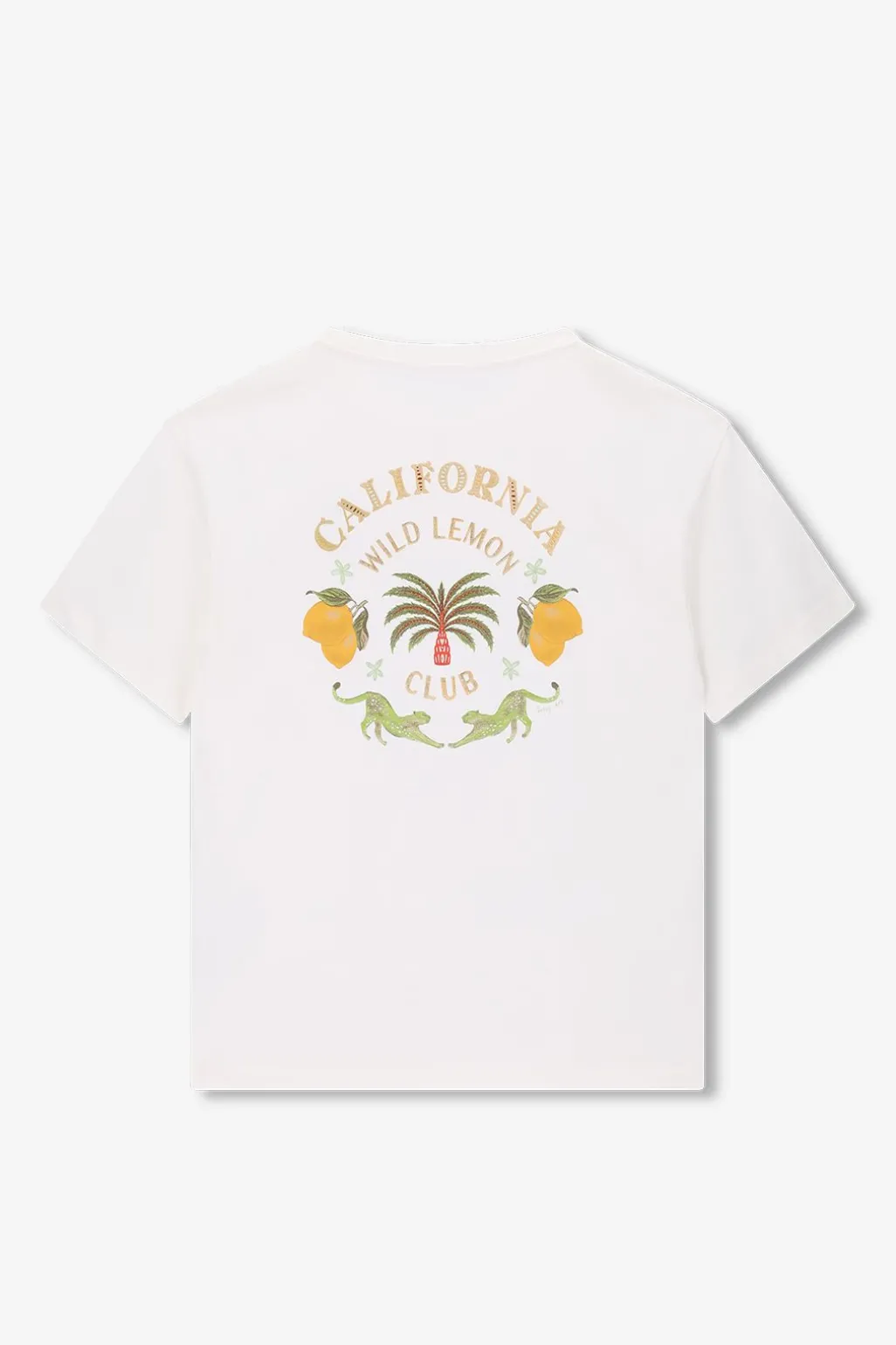 Wit oversized T-shirt met artwork