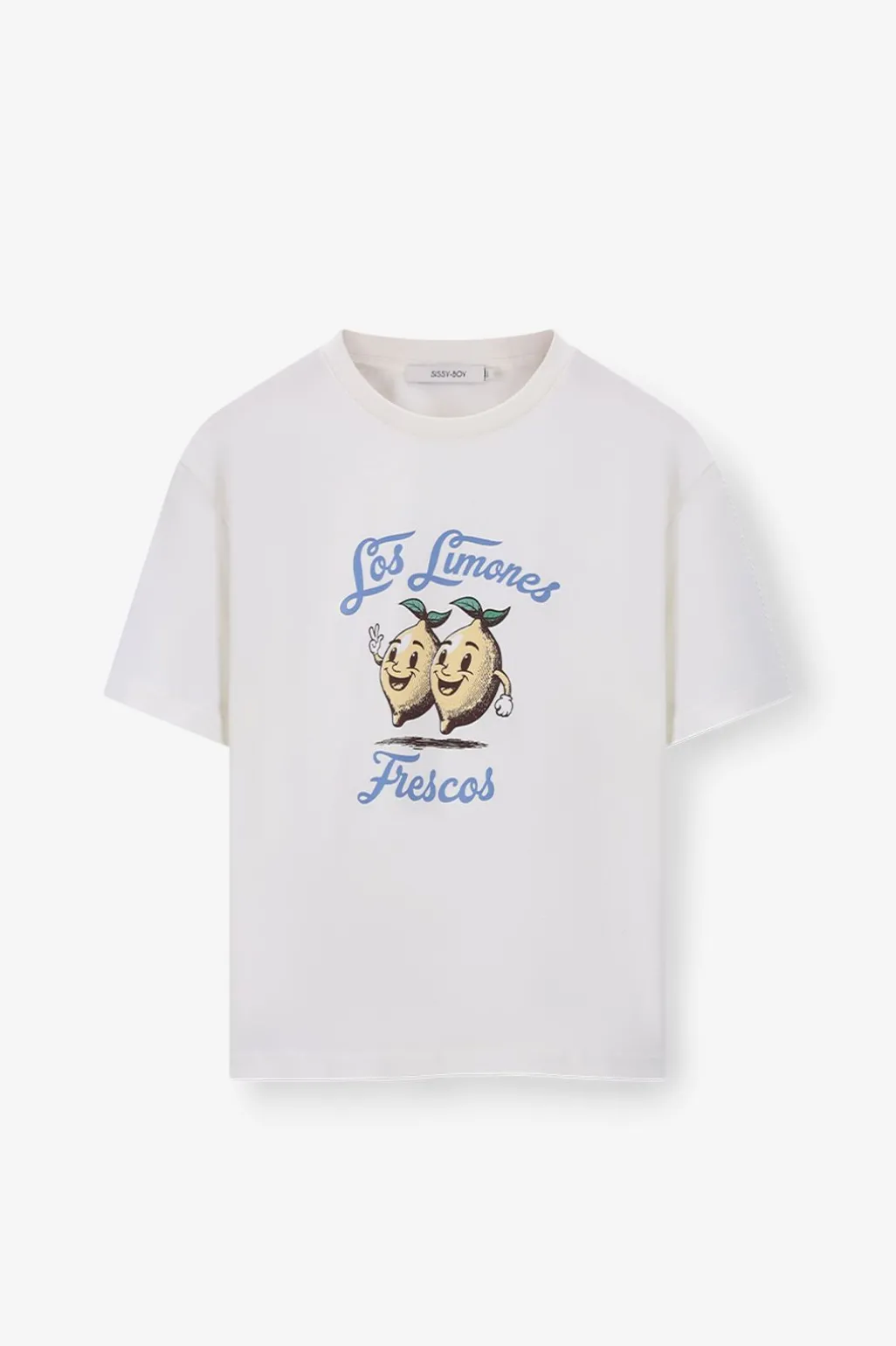 Wit oversized T-shirt met print