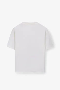 Wit oversized T-shirt met print