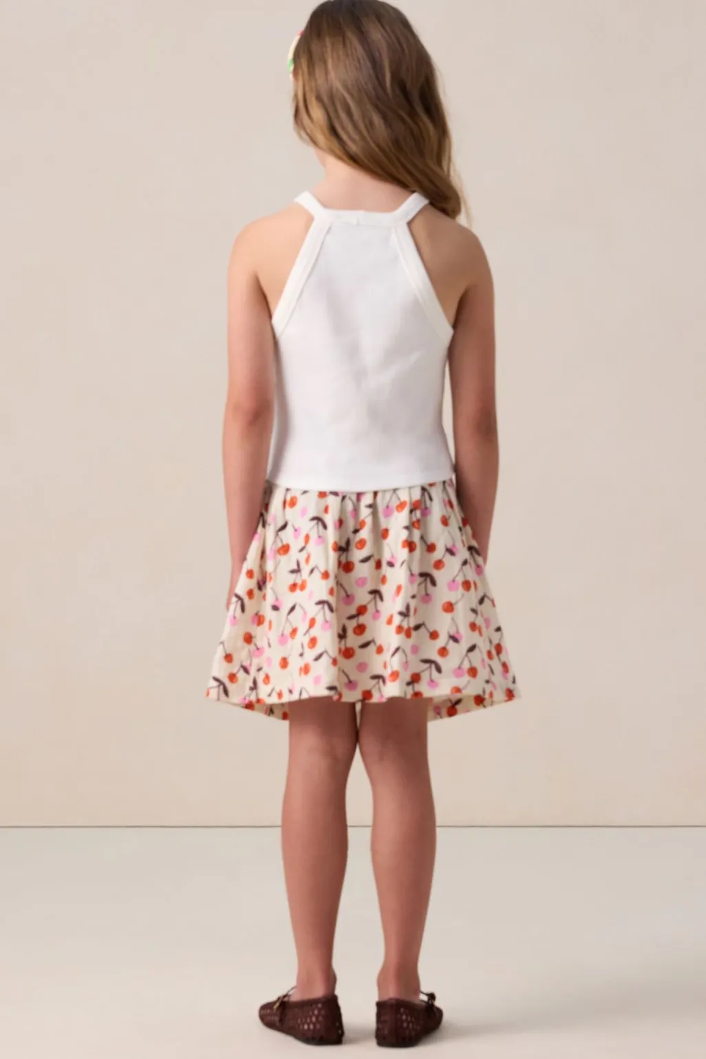 Wit singlet met artwork