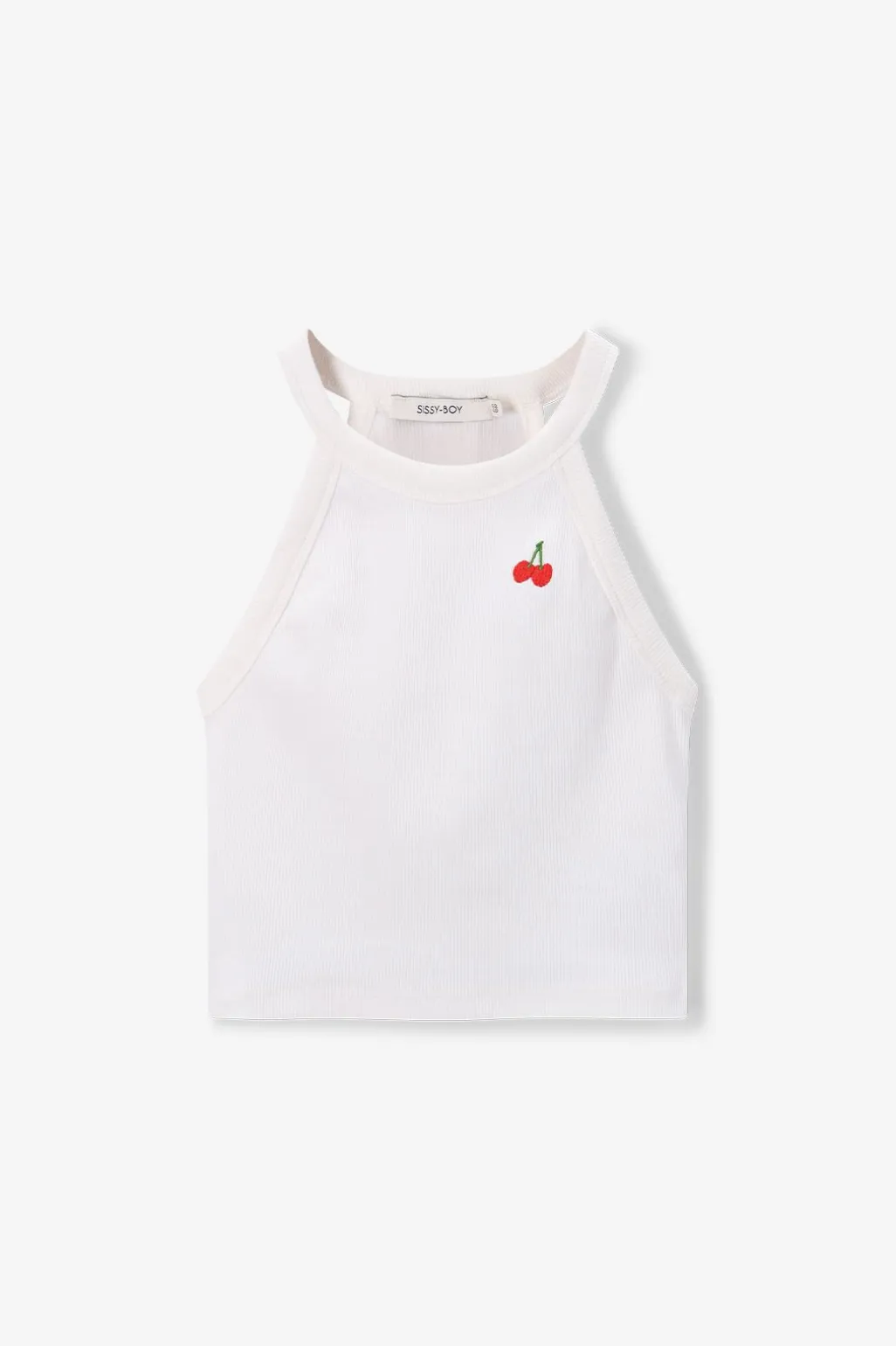 Wit singlet met artwork