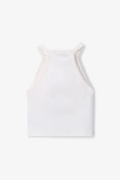 Wit singlet met artwork