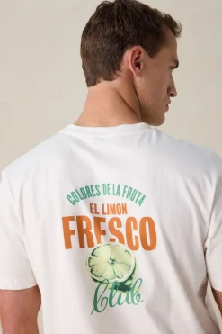 Wit T-Shirt met artwork