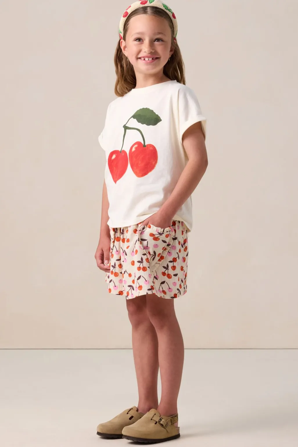 Wit T-shirt met artwork