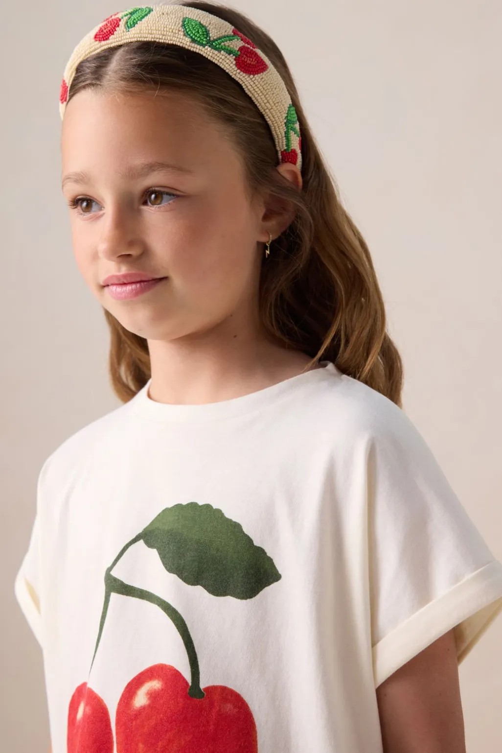 Wit T-shirt met artwork