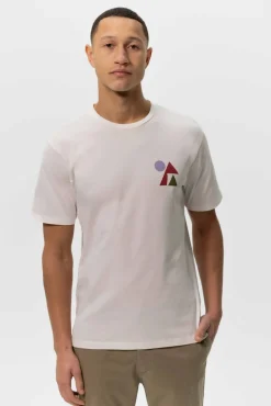Wit T-shirt met artwork