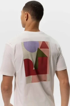 Wit T-shirt met artwork