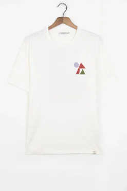 Wit T-shirt met artwork