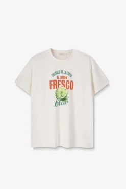 Wit T-shirt met artwork
