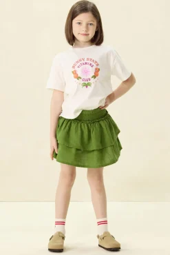 Wit T-shirt met artwork