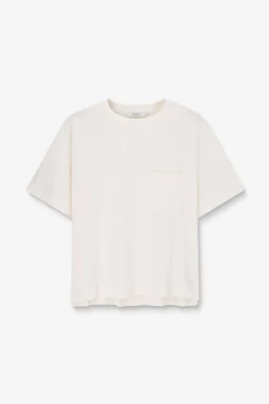 Wit T-shirt met borstzakje