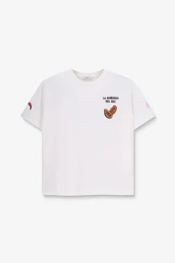 Wit T-shirt met embroidery