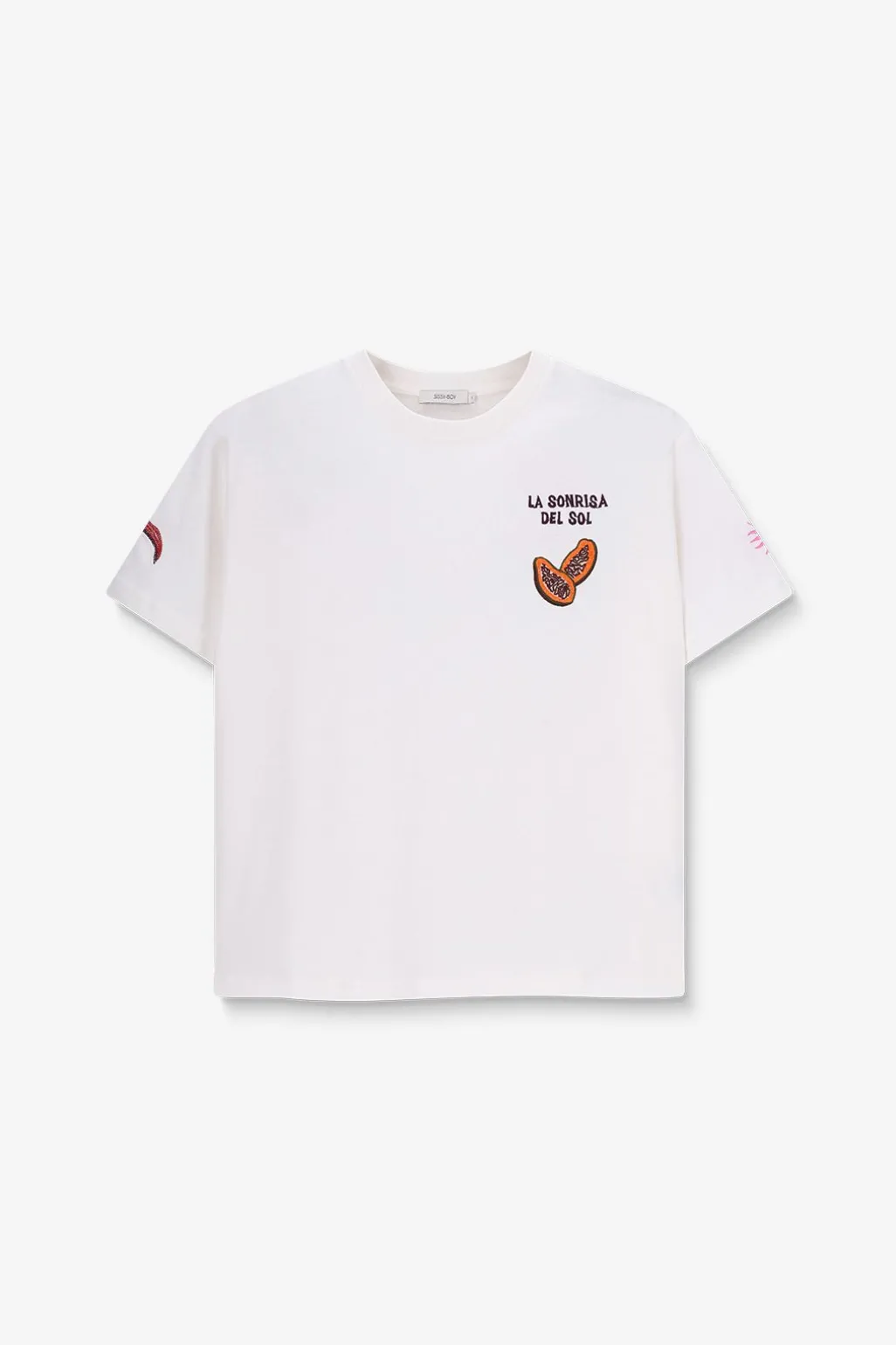 Wit T-shirt met embroidery