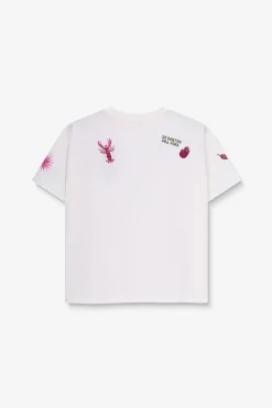 Wit T-shirt met embroidery