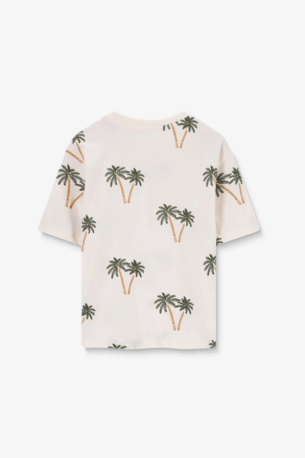 Wit T-shirt met palmboom embroidery