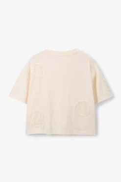 Wit T-shirt met schelpen