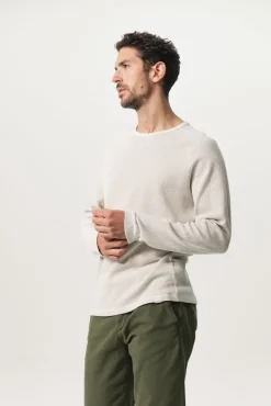 Wit T-shirt met structuur