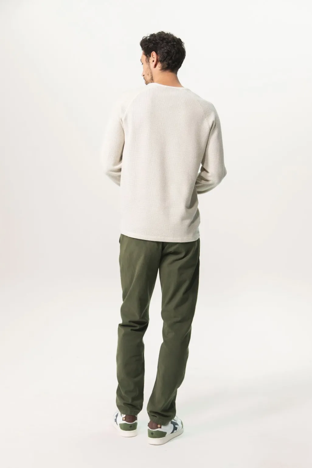 Wit T-shirt met structuur
