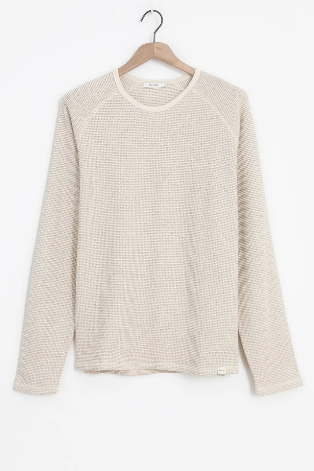 Wit T-shirt met structuur