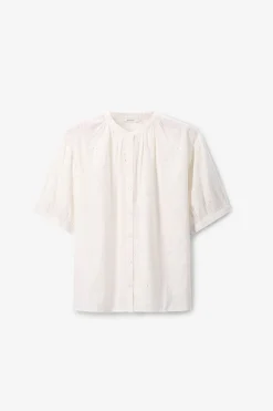 Witte blouse met embroidery