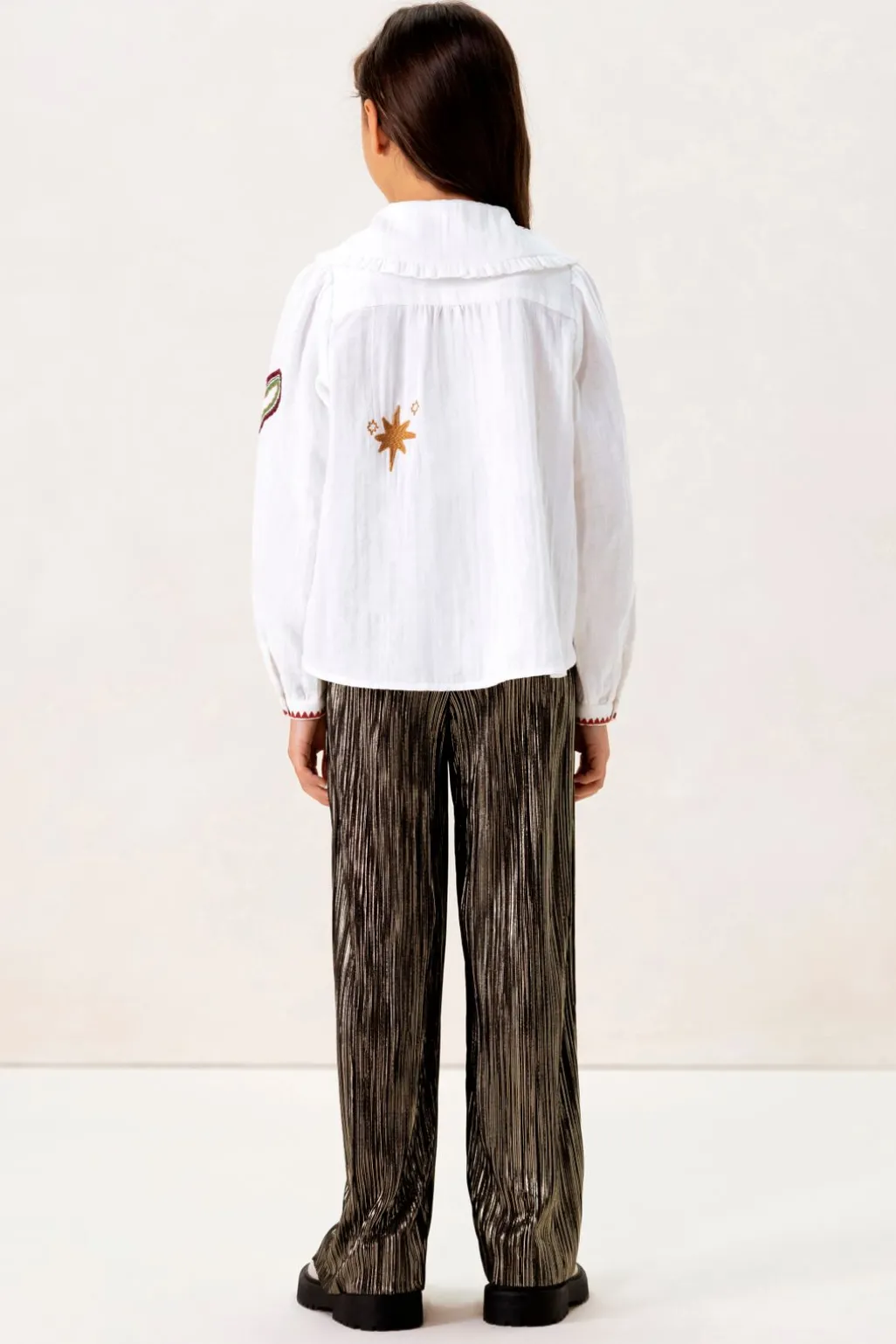 Witte blouse met embroidery