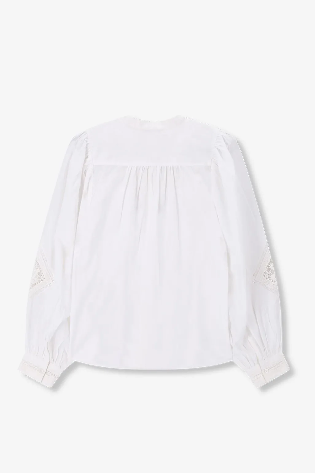 Witte blouse met kanten details