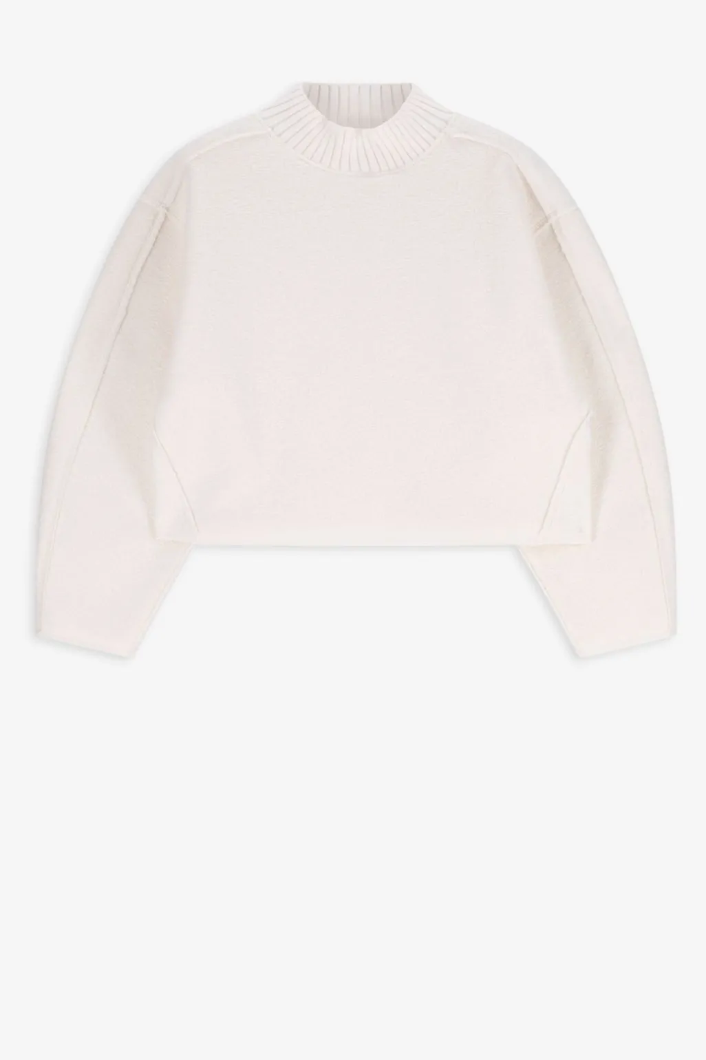 Witte boucle sweater