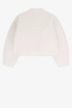 Witte boucle sweater
