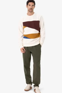Witte colourblock sweater