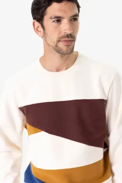 Witte colourblock sweater