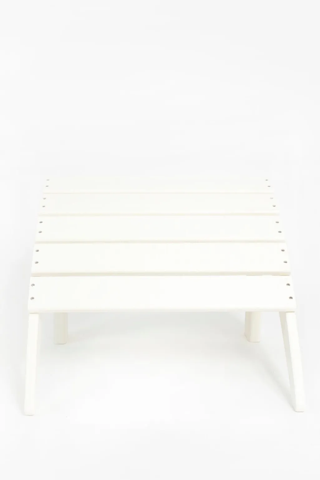 Witte fanback chair voetenbankje