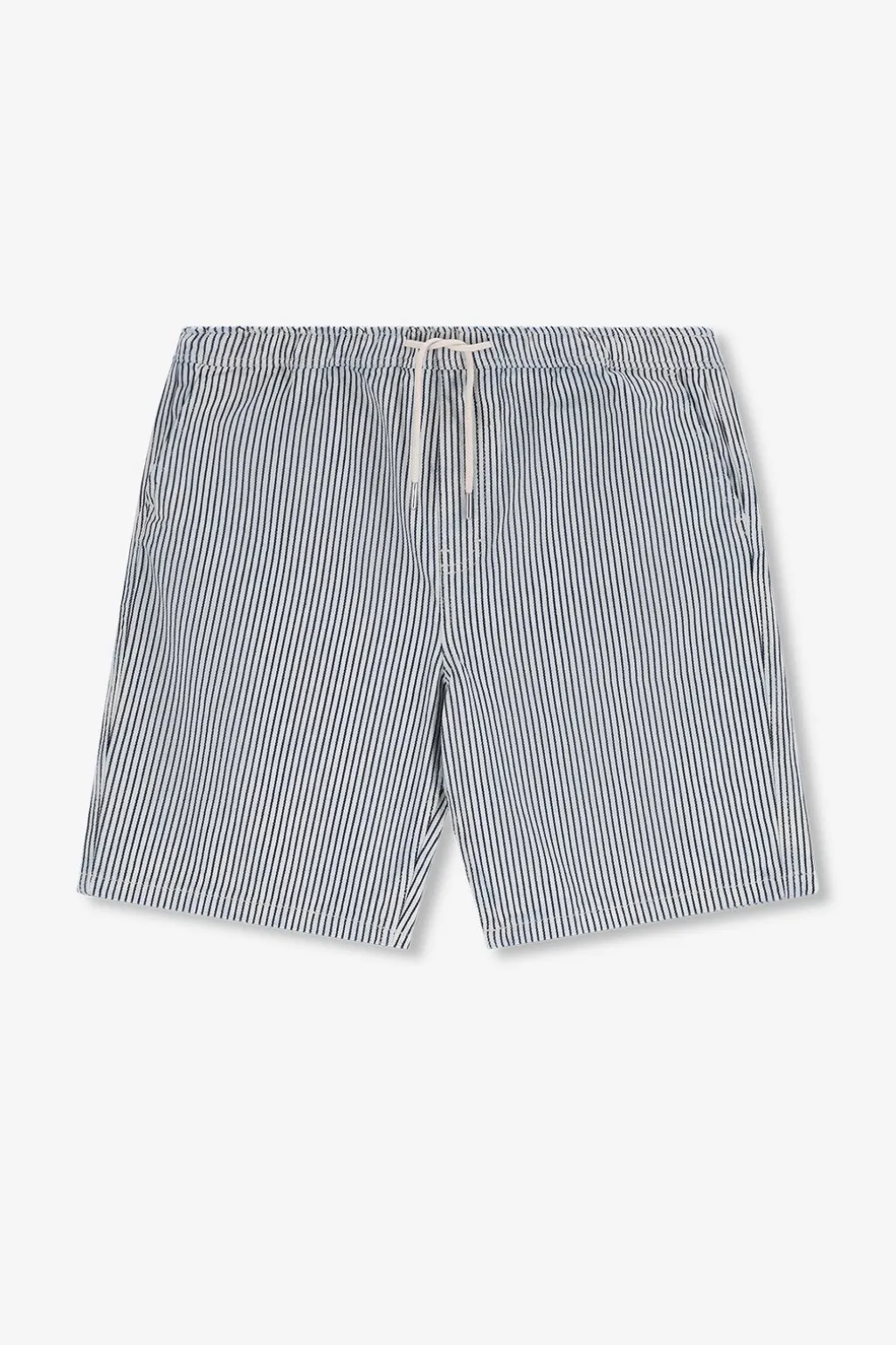 Witte gestreepte short