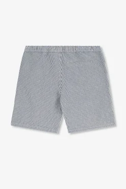 Witte gestreepte short