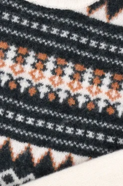 Witte jacquard trui