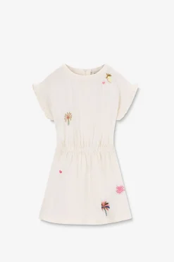 Witte jurk met embroidery