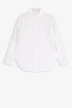 Witte katoenen blouse