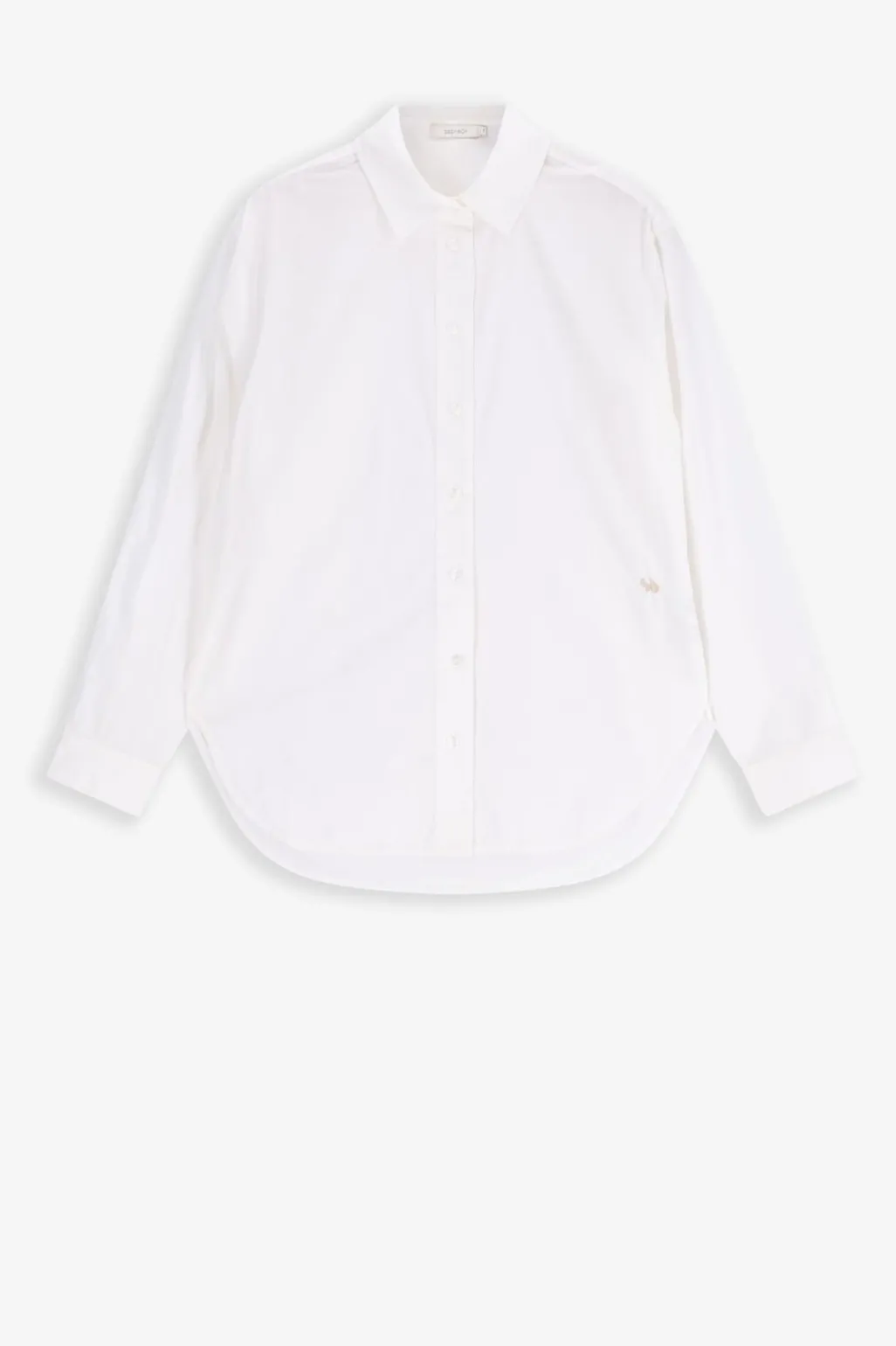 Witte katoenen blouse