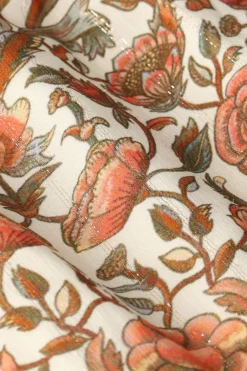 Witte maxi jurk met print