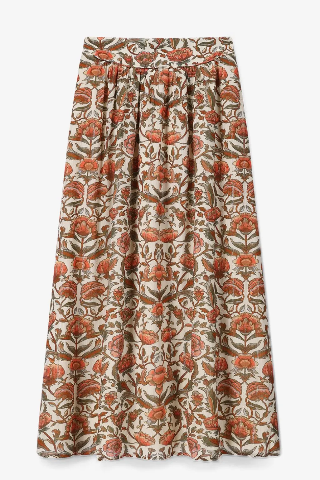 Witte maxi rok met print