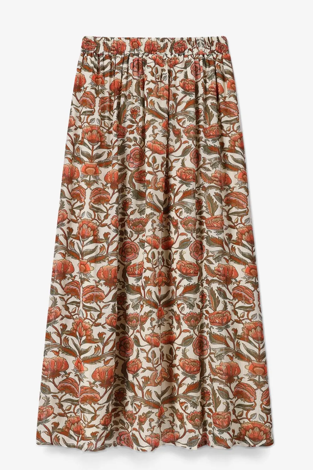 Witte maxi rok met print