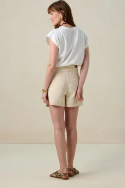 Witte mouwloze top